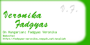 veronika fadgyas business card